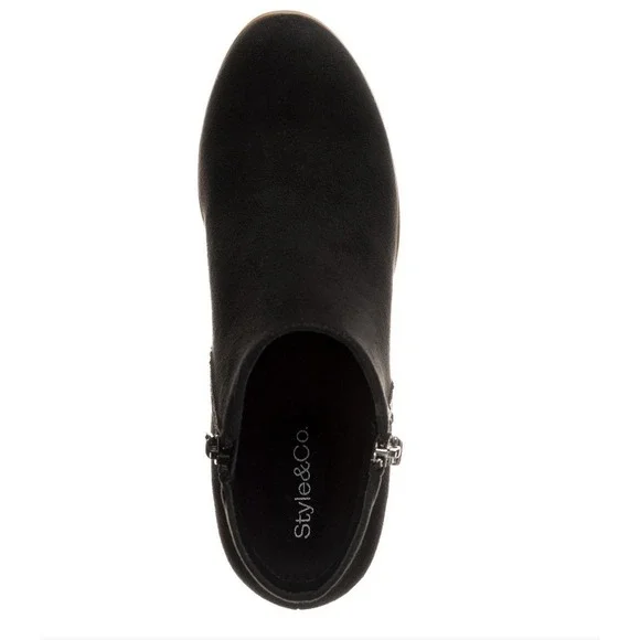 Style & Co Women's Booties Masrinaa Size 9 Microsuede - Picture 5 of 6